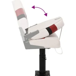 vidaXL Vehículos-Set de asientos plegables para barco 2 uds con respaldo alto