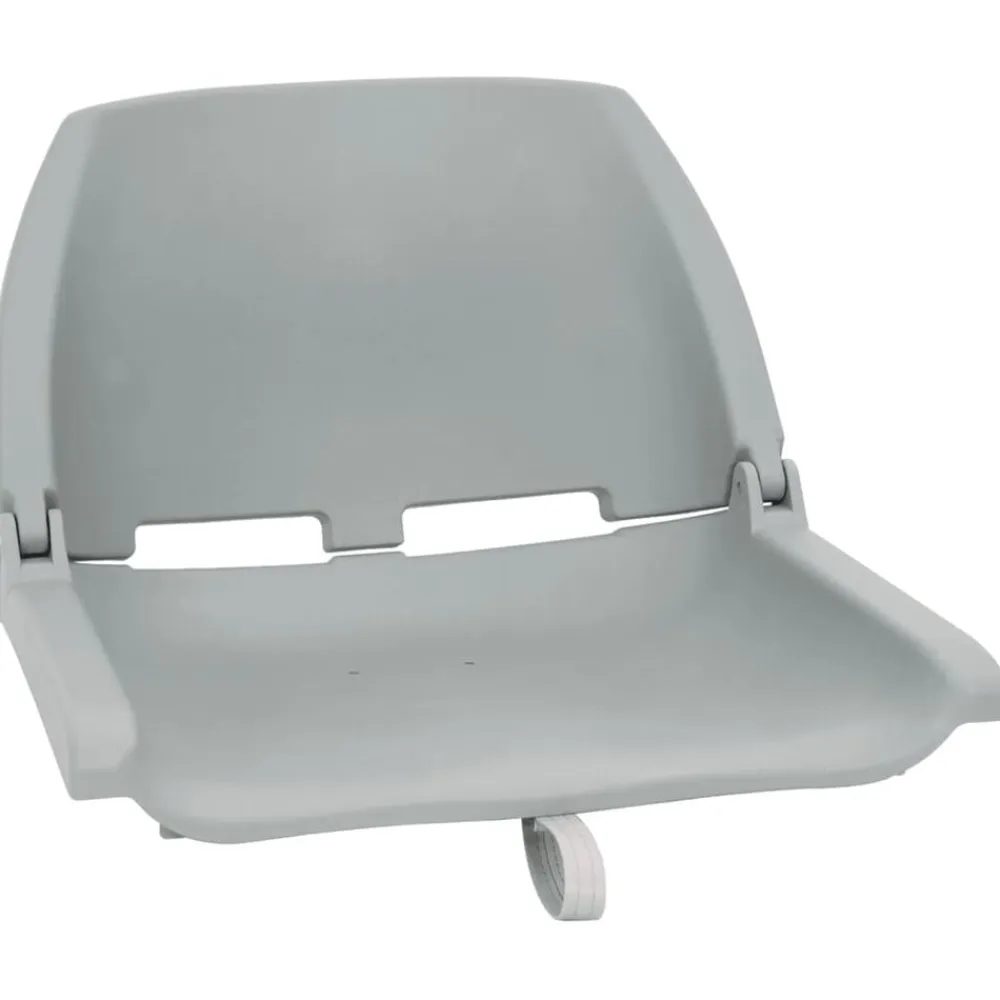 vidaXL Set de asientos plegables para barco 2 uds Gris