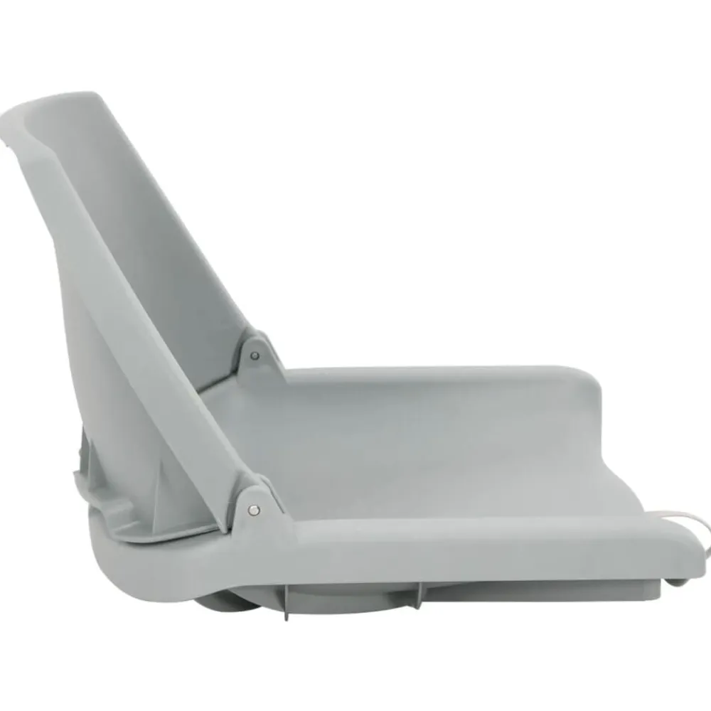 vidaXL Set de asientos plegables para barco 2 uds Gris