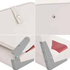 vidaXL Vehículos-Set de asientos plegables para barco 2 uds con respaldo alto