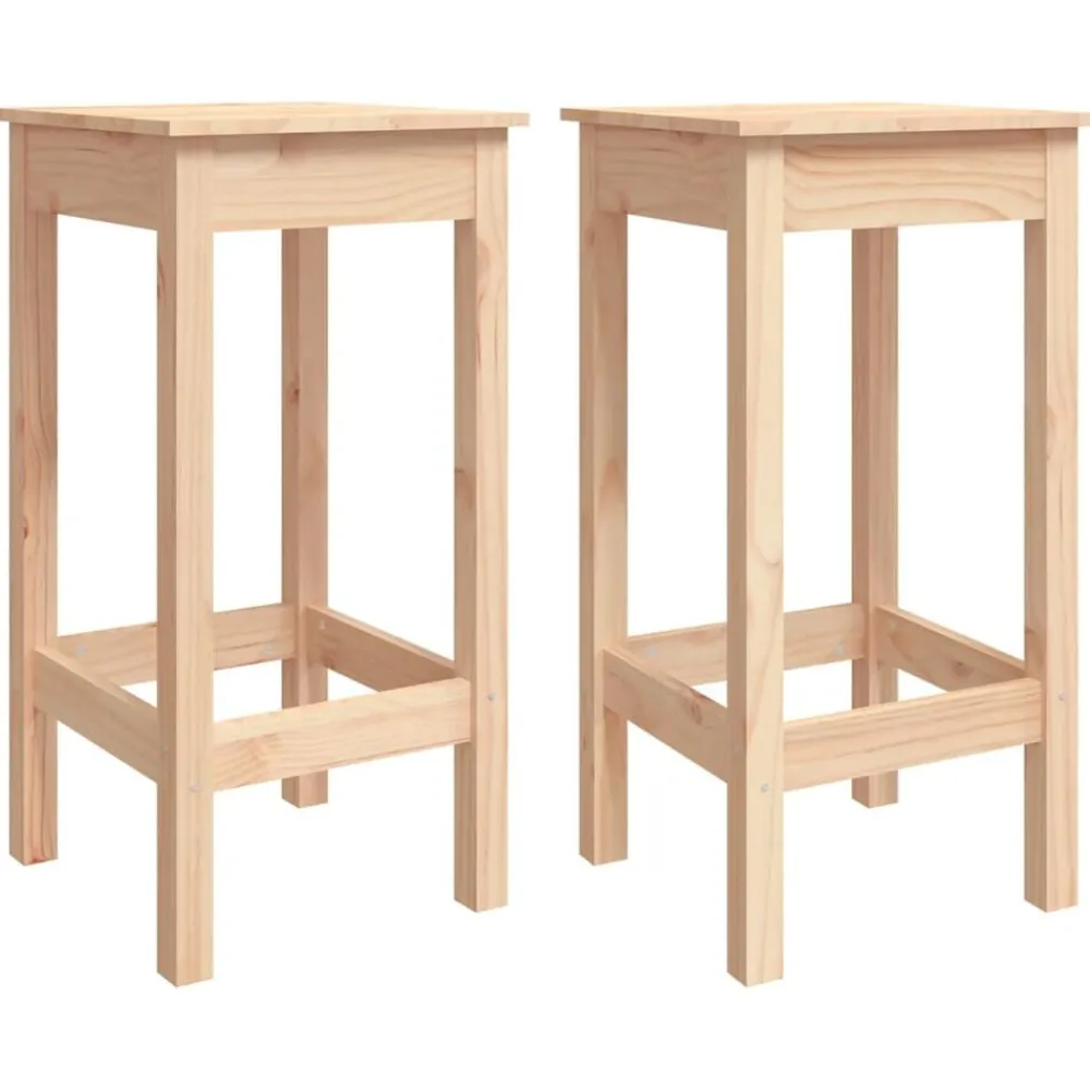 vidaXL Conjuntos De Muebles-Set de bar 3 piezas madera maciza de pino