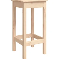 vidaXL Conjuntos De Muebles-Set de bar 3 piezas madera maciza de pino