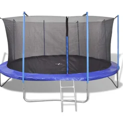 vidaXL Estructuras Para Juegos Al Aire Libre-Set de cama elástica de 5 piezas 4,57 m
