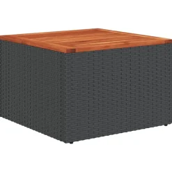 vidaXL Muebles De Jardín-Set de comedor de jardín 7 pzas y cojines ratán sintético