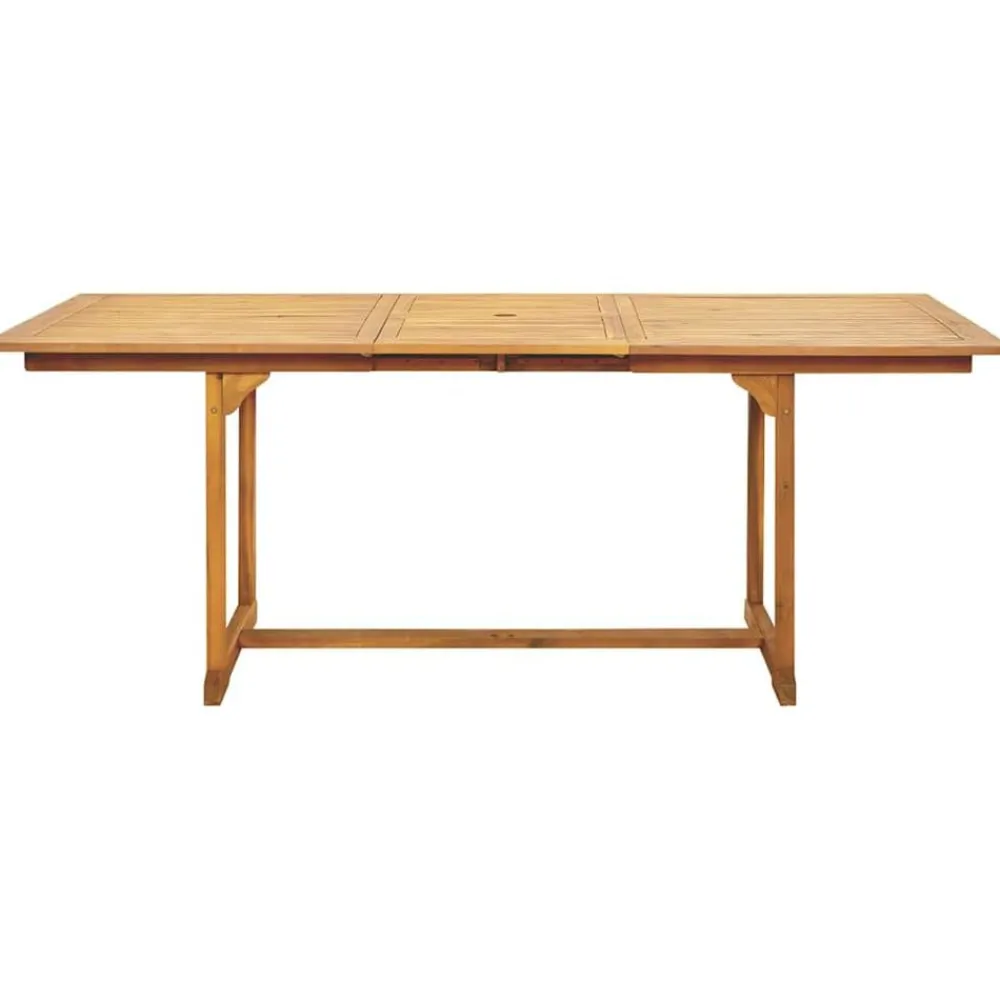 vidaXL Muebles De Jardín-Set de comedor de jardín 7 pzas tela madera maciza azul blanco