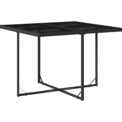 vidaXL Muebles De Jardín-Set de comedor de jardín 9 pzas y cojines ratán sintético