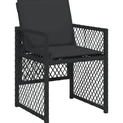 vidaXL Muebles De Jardín-Set de comedor de jardín 9 pzas y cojines ratán sintético
