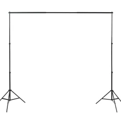 vidaXL Cámaras Y Objetivos-Set de estudio fotográfico con telón de fondo e iluminación softbox