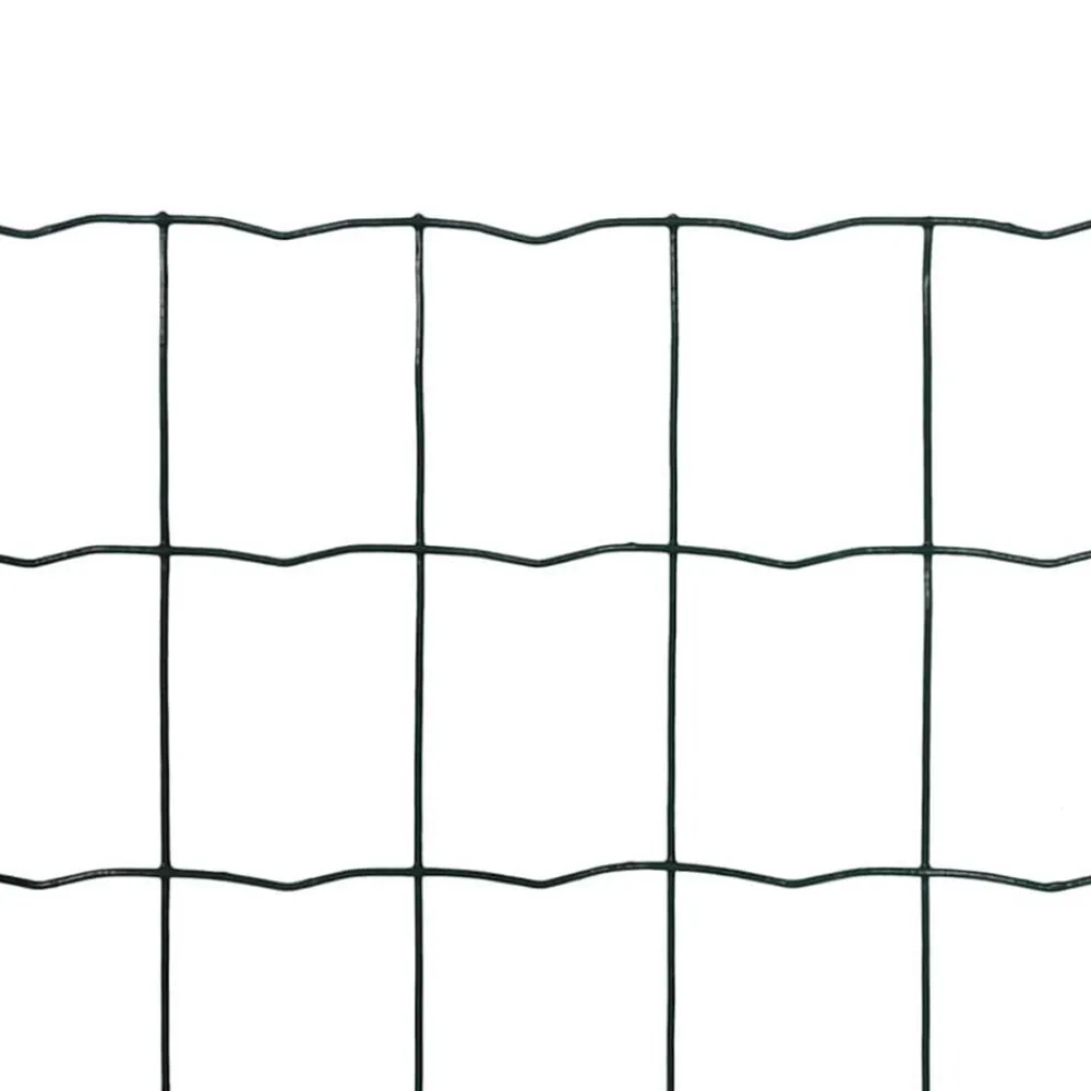vidaXL Set de euro valla acero 10x0,8 m Verde Best
