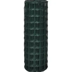 vidaXL Set de euro valla acero 10x0,8 m Verde Best