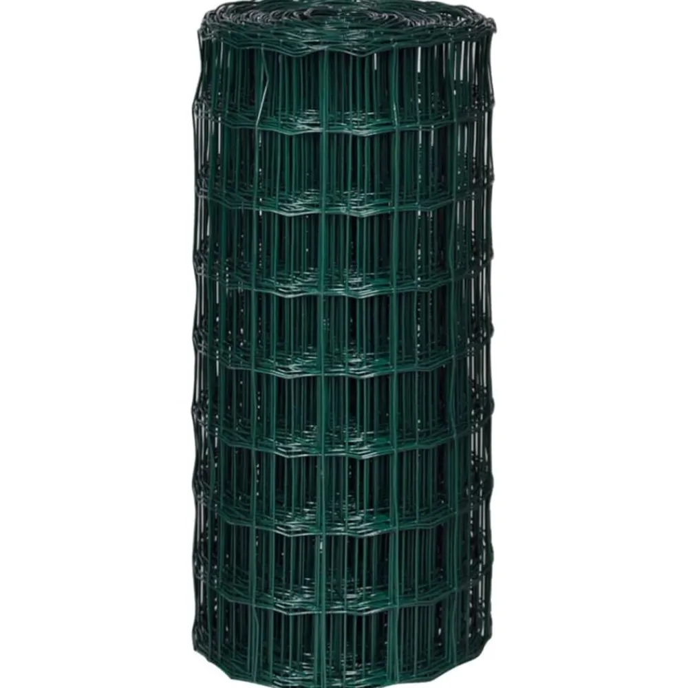 vidaXL Set de euro valla acero 10x0,8 m Verde Best