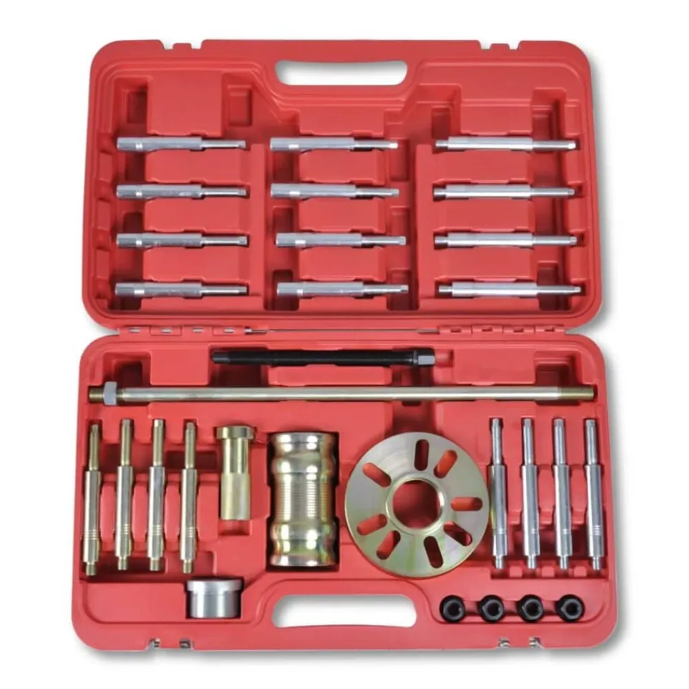 vidaXL Equipo & Herramientas De Taller-Set de extractores de cubos de rueda 30 piezas