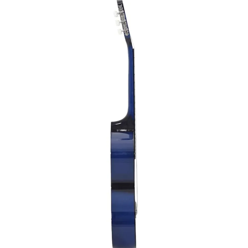 vidaXL Set de guitarra clásica para principiante 12 pzas 4/4 39" Azul Hot