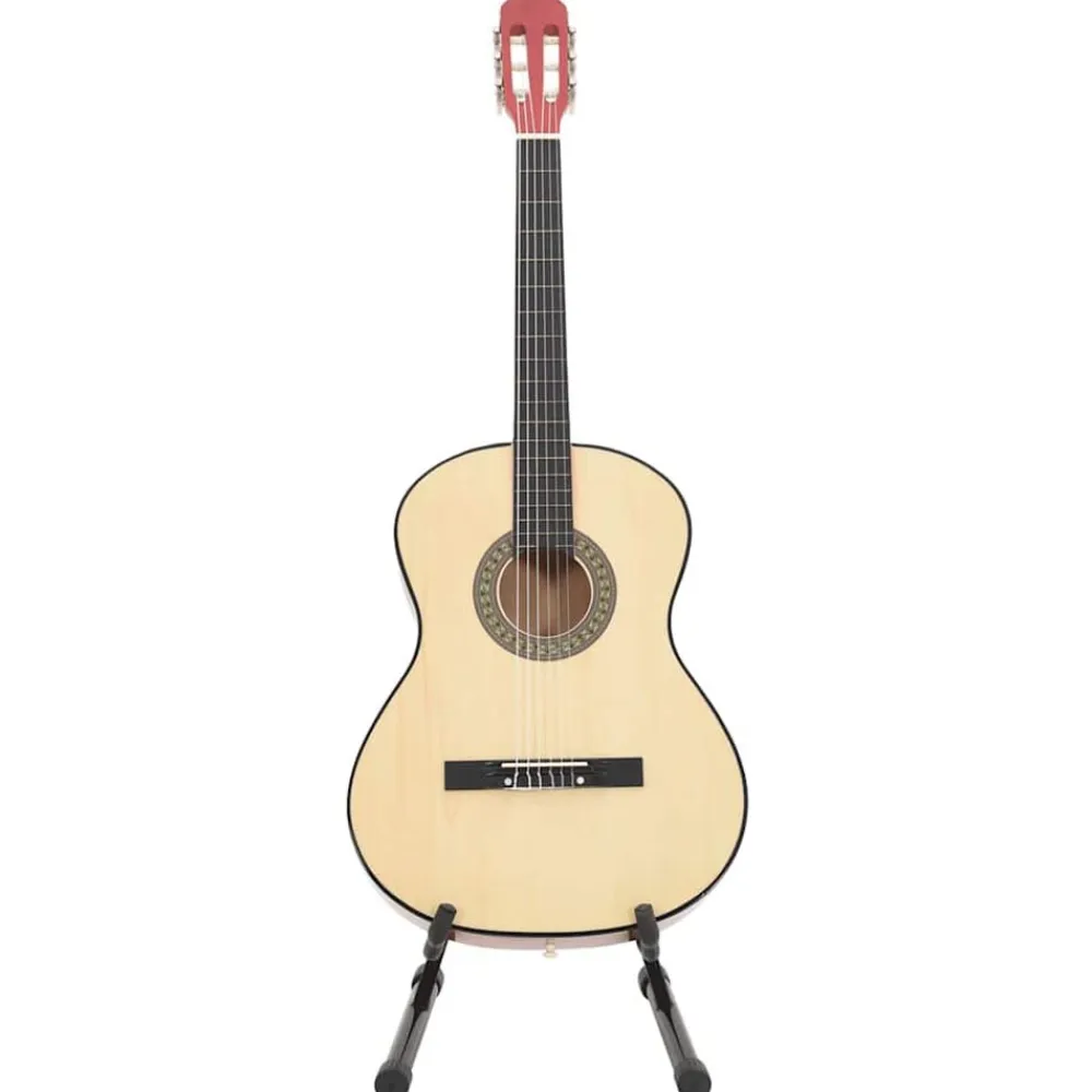 vidaXL Arte Y Ocio-Set de guitarra clásica para principiantes 12 piezas 4/4 39"