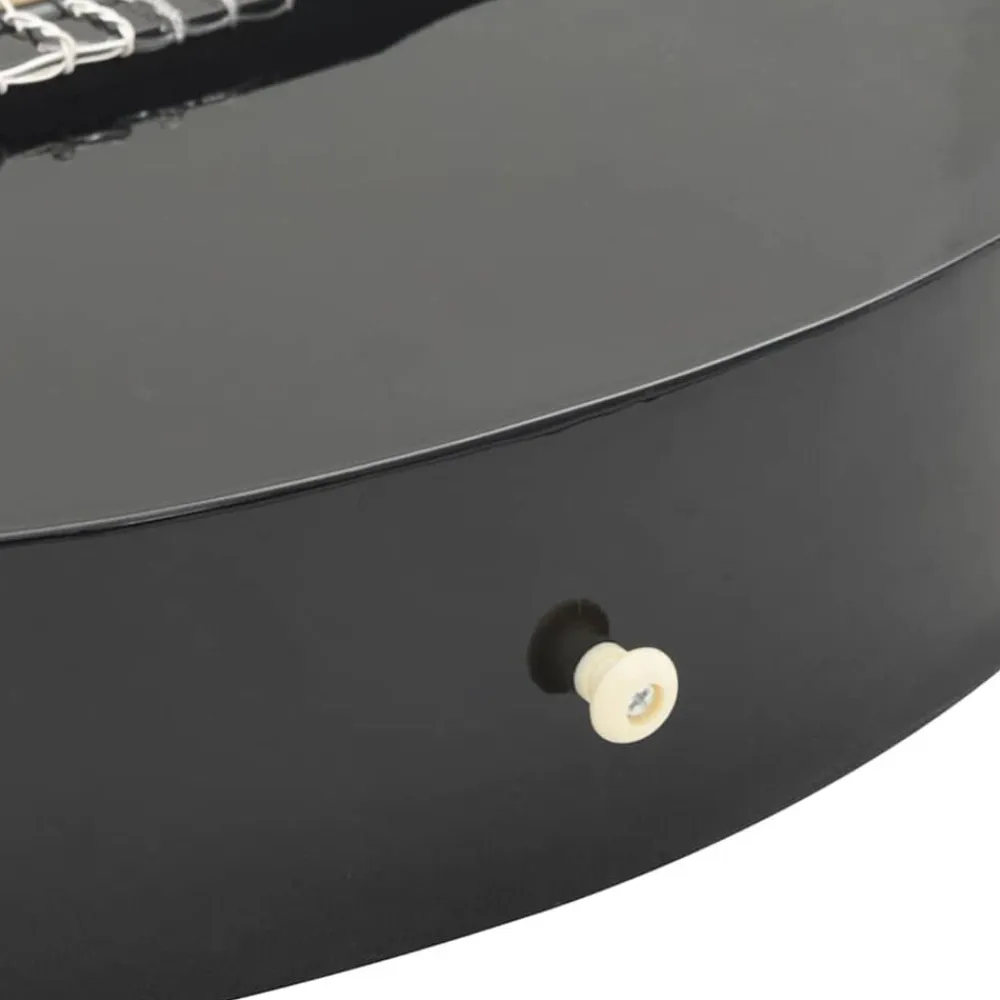 vidaXL Set de guitarra clásica occidental 12 pzas 6 cuerdas negra 38" Negro Discount