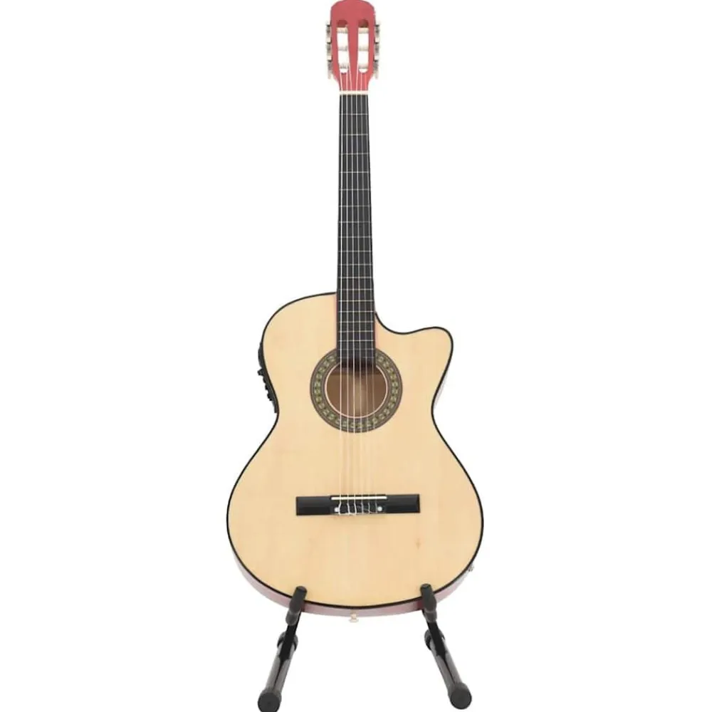 vidaXL Arte Y Ocio-Set de guitarra occidental 12 piezas con ecualizador 6 cuerdas