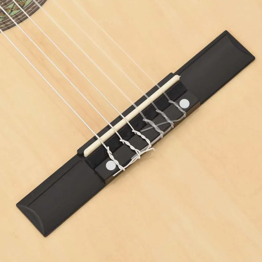vidaXL Arte Y Ocio-Set de guitarra occidental 12 piezas con ecualizador 6 cuerdas