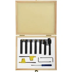 vidaXL Set de herramientas de torneado indexable 12 piezas 8x8mm 70mm Sale