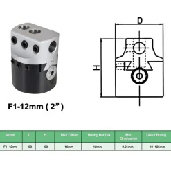 vidaXL Herramientas-Set de herramientas perforación 15 pzas cabezal 50mm MT3-F1-12