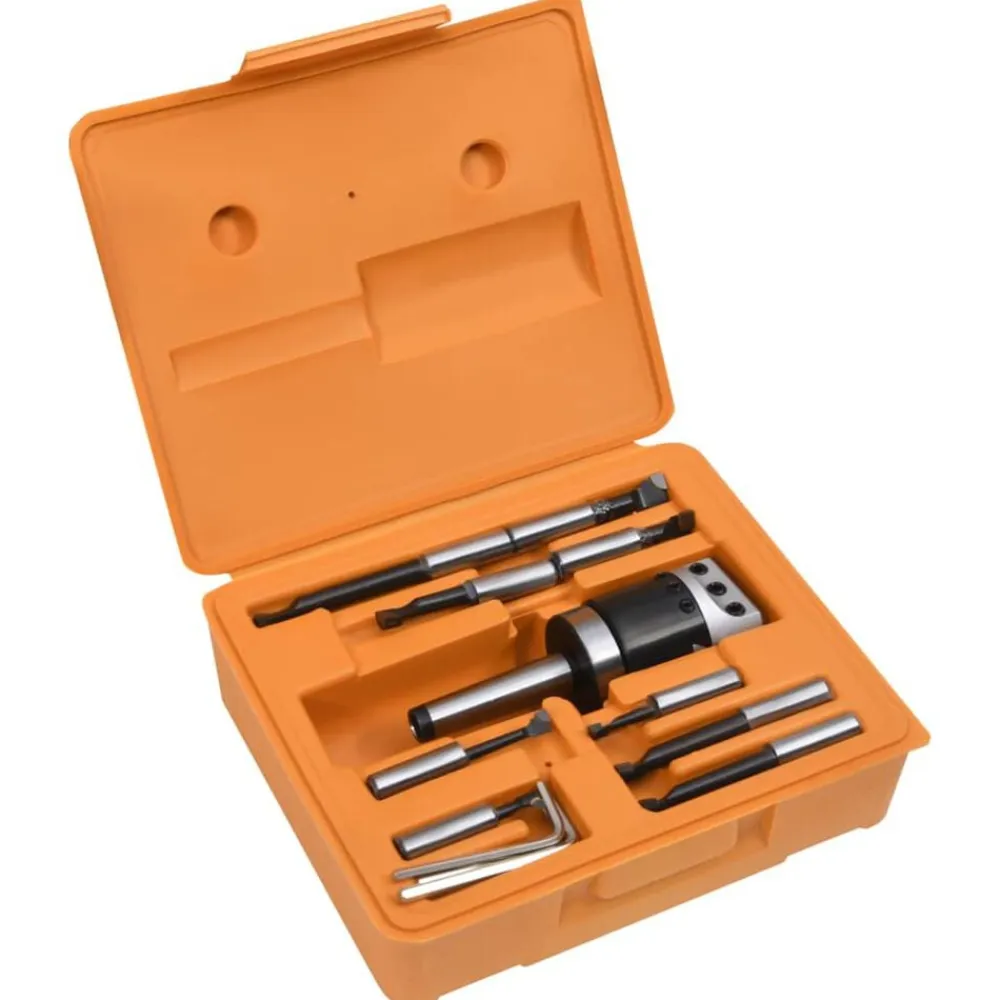 vidaXL Herramientas-Set de herramientas perforación 15 pzas cabezal 50mm MT2-F1-12