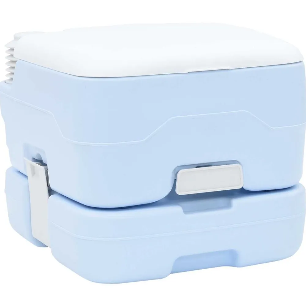 vidaXL Actividades Al Aire Libre-Set de Inodoro para Camping 2 pcs Azul y