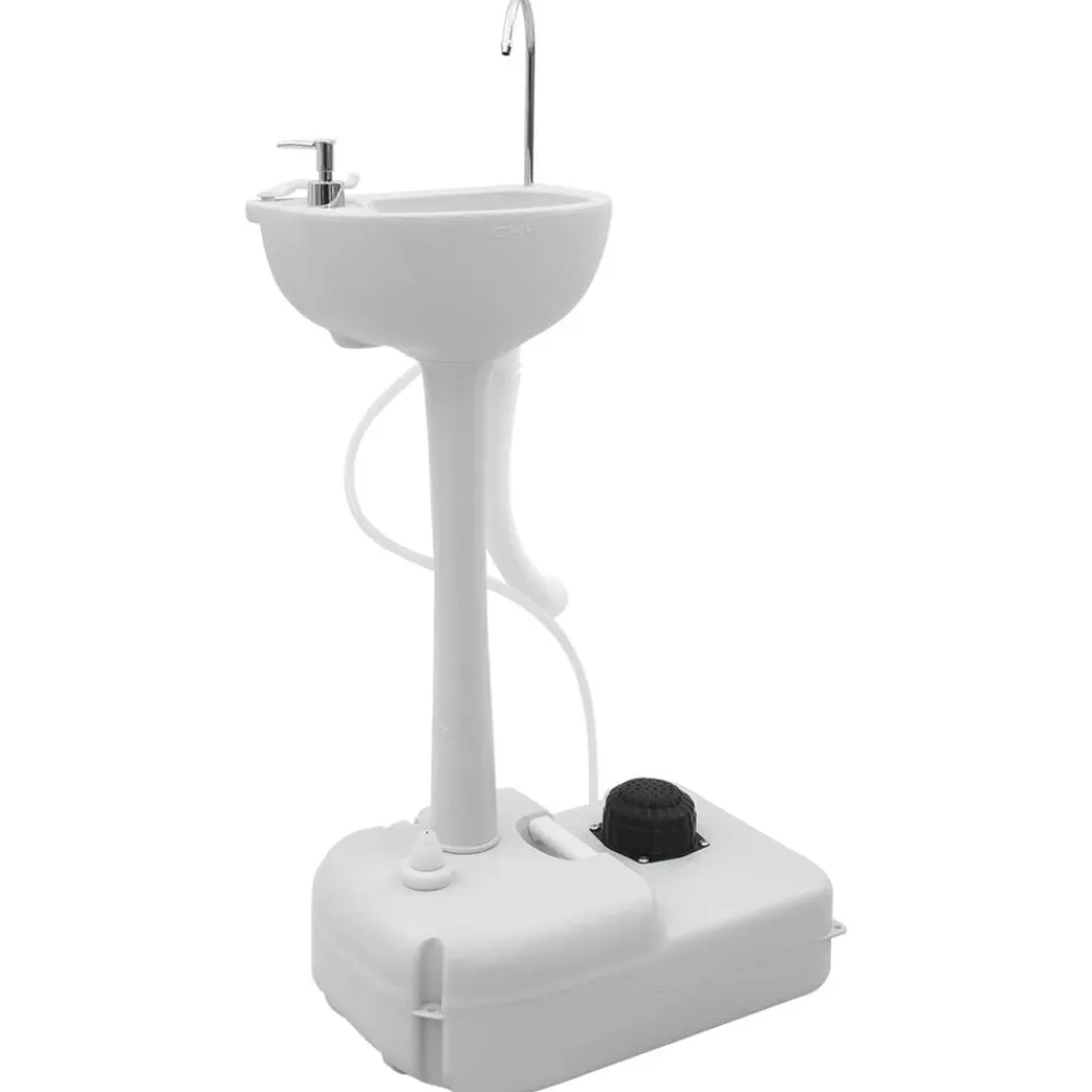 vidaXL Actividades Al Aire Libre-Set de Inodoro para Camping 2 pcs Azul y