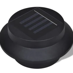 vidaXL Iluminación-Set de lámparas solares de exterior para valla 6 piezas