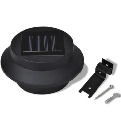 vidaXL Iluminación-Set de lámparas solares de exterior para valla 6 piezas