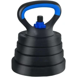 vidaXL Fitness Y Musculación-Set de Mancuernas, Barra y Kettlebell 4 en 1 30kg 30kg