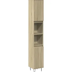 vidaXL Conjuntos De Muebles-Set de muebles de baño 3 pzas madera contrachapada