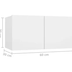vidaXL Muebles Tv-Set de muebles de salón TV 4 piezas madera de ingeniería