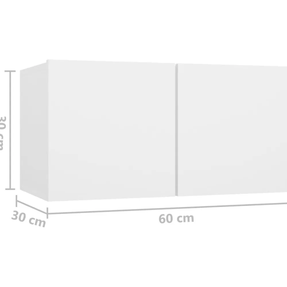 vidaXL Muebles Tv-Set de muebles de salón TV 4 piezas madera de ingeniería