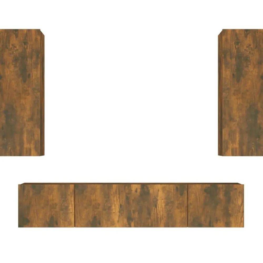 vidaXL Muebles Tv-Set de muebles de TV 4 pzas madera contrachapada