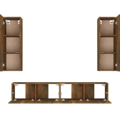 vidaXL Muebles Tv-Set de muebles de TV 4 pzas madera contrachapada