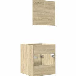 vidaXL Conjuntos De Muebles-Set de muebles de baño 2 pzas madera contrachapada