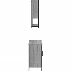 vidaXL Conjuntos De Muebles-Set de muebles de baño 2 pzas madera contrachapada