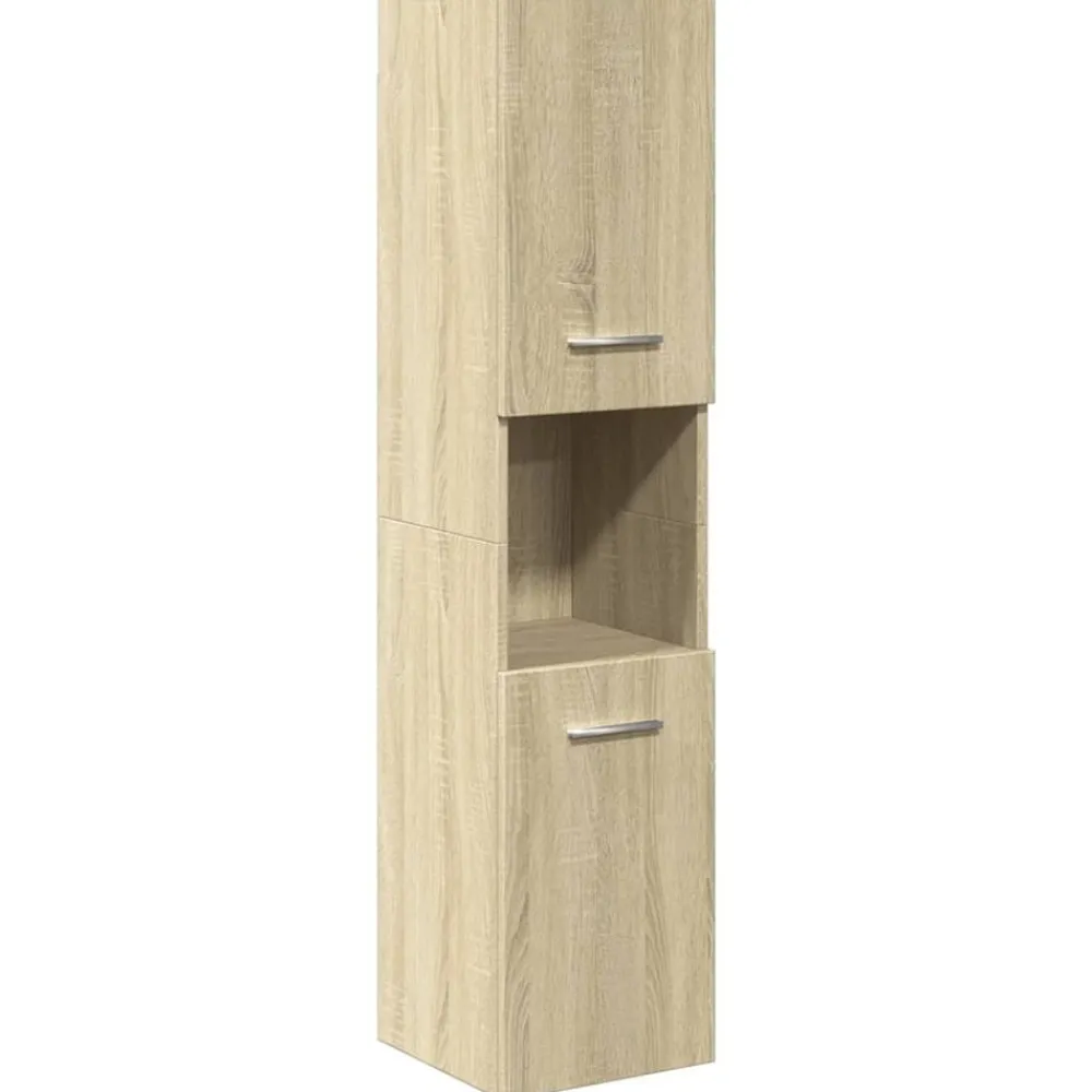 vidaXL Conjuntos De Muebles-Set de muebles de baño 3 pzas madera contrachapada