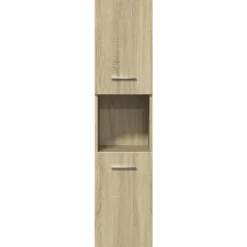 vidaXL Conjuntos De Muebles-Set de muebles de baño 3 pzas madera contrachapada
