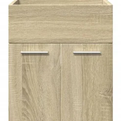 vidaXL Conjuntos De Muebles-Set de muebles de baño 3 pzas madera contrachapada