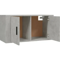 vidaXL Muebles Tv-Set de muebles de TV 2 pzas madera contrachapada gris hormigón
