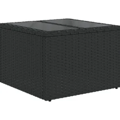 vidaXL Muebles De Jardín-Set de muebles de jardín 5 pzas y cojines ratán sintético