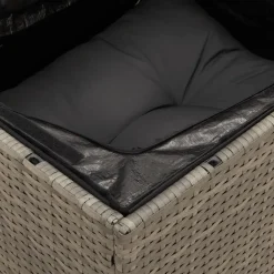 vidaXL Set de muebles de jardín 9 pzas y cojines ratán sintético gris gris y gris oscuro Online