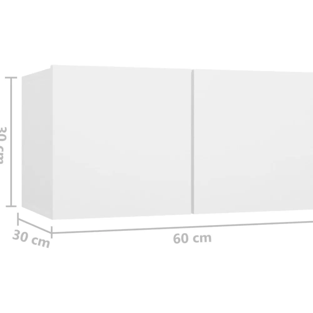 vidaXL Muebles Tv-Set de muebles de salón TV 6 piezas madera de ingeniería