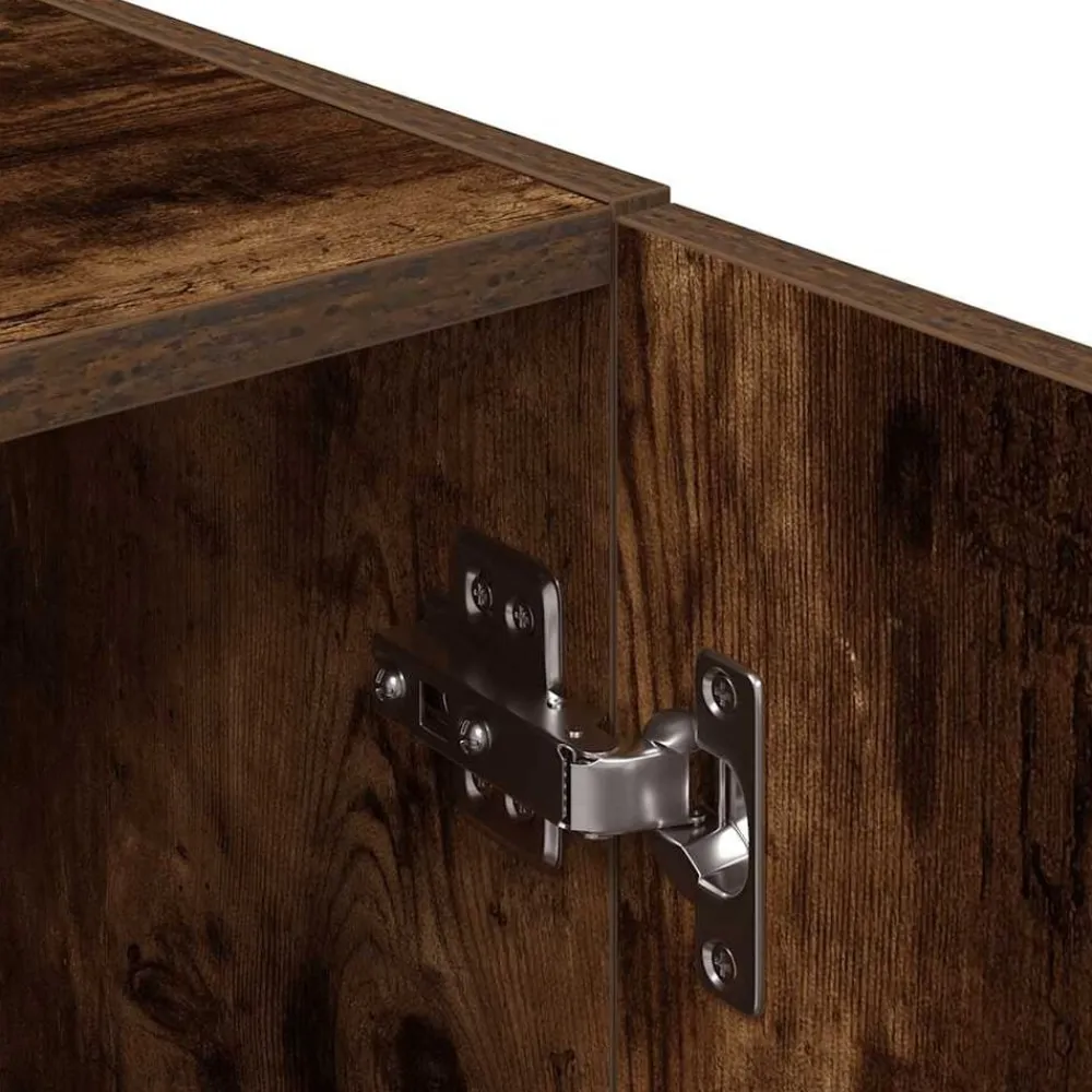 vidaXL Set de muebles de cocina 2 pzas madera ingeniería Roble ahumado Best