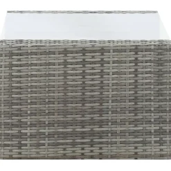 vidaXL Muebles De Jardín-Set de muebles de jardín 4 pzas y cojines ratán sintético