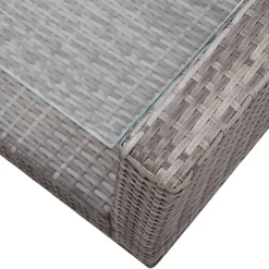 vidaXL Muebles De Jardín-Set de muebles de jardín 4 pzas y cojines ratán sintético