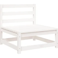 vidaXL Muebles De Jardín-Set de muebles de jardín 2 pzas con cojines madera pino