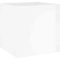 vidaXL Set de muebles de recibidor madera contrachapada blanco brillo Blanco brillante New