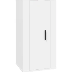 vidaXL Set de muebles de TV 2 piezas madera contrachapada Blanco Clearance