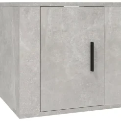 vidaXL Set de muebles de TV 3 pzas madera contrachapada gris hormigón Gris hormigón Outlet